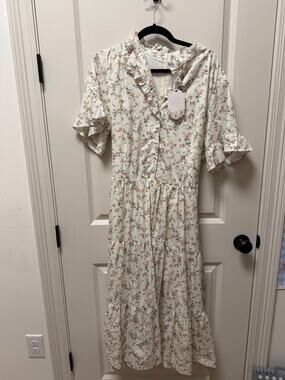 Ivy City Co. Floral Tiered Midi Dress Size 16W